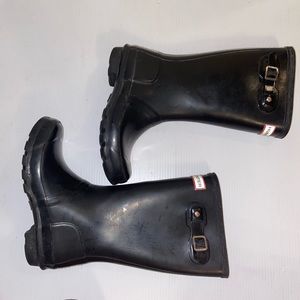 Original Big Kids Rain Boot: Glossy Black